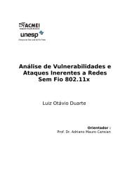 Wireless - Monografia - Análise de Vulnerabilidades em Redes de Computadores Sem fio 802.11x.doc