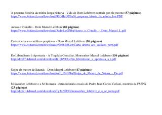 Arquivo PDF com links - Textos e Livros de Dom Lefebvre.pdf