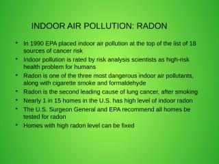 Indoor Air Pollution Radon.ppt