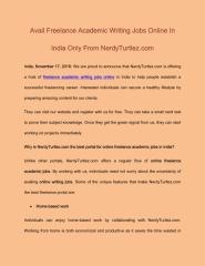 Avail Freelance Academic Writing Jobs Online In India Only From NerdyTurtlez.com.pdf