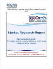 Global Multi-Assay Screening Systems Market Insights, Forecast to 2025.pdf
